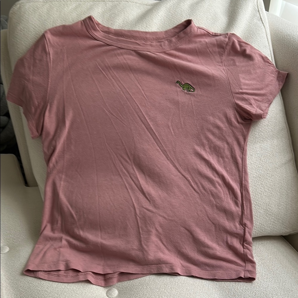 Sunday Best pink tshirt dinosaur size S